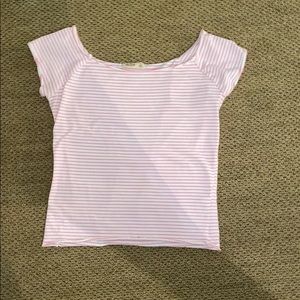 LARGE OFF THE SHOULDER HOLLISTER SHIRT